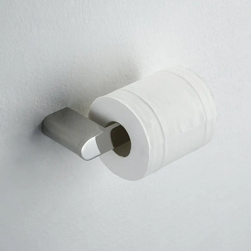 paper holder 2 Наборы аксессуаров для ванной комнаты Полотенца стойку угловая полка Бумага держатель комод одноцветное 304 нержавеющая сталь, серебро набор оборудования для ванны - Цвет: paper holder 2