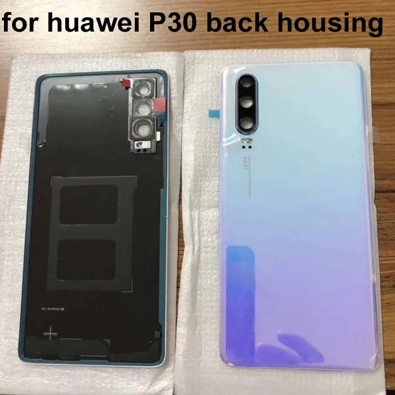 1 шт. оригинальное качество для Huawei P30 Задняя крышка батареи задняя дверь