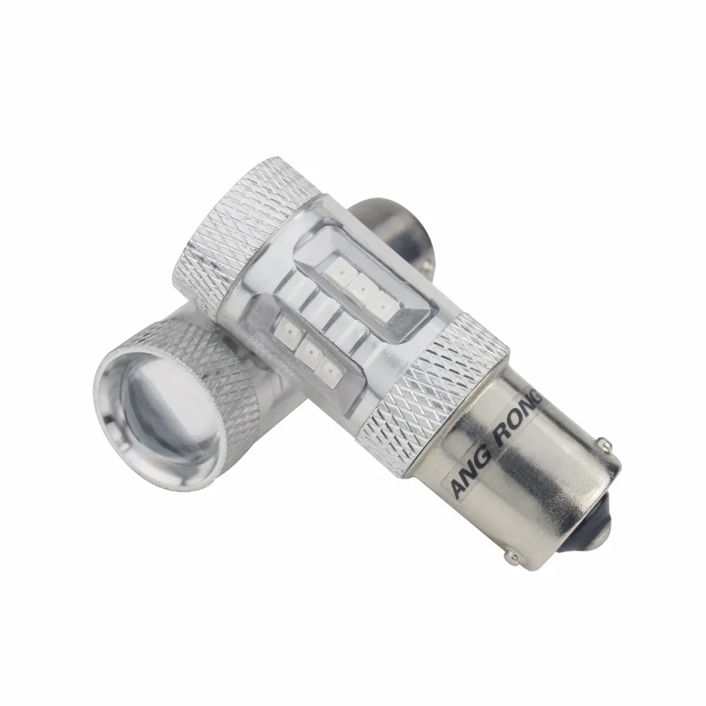 ANGRONG 2x581 PY21W BAU15s SAMSUNG 15W Светодиодный Боковой светильник задний тормозной светильник янтарный(CA316