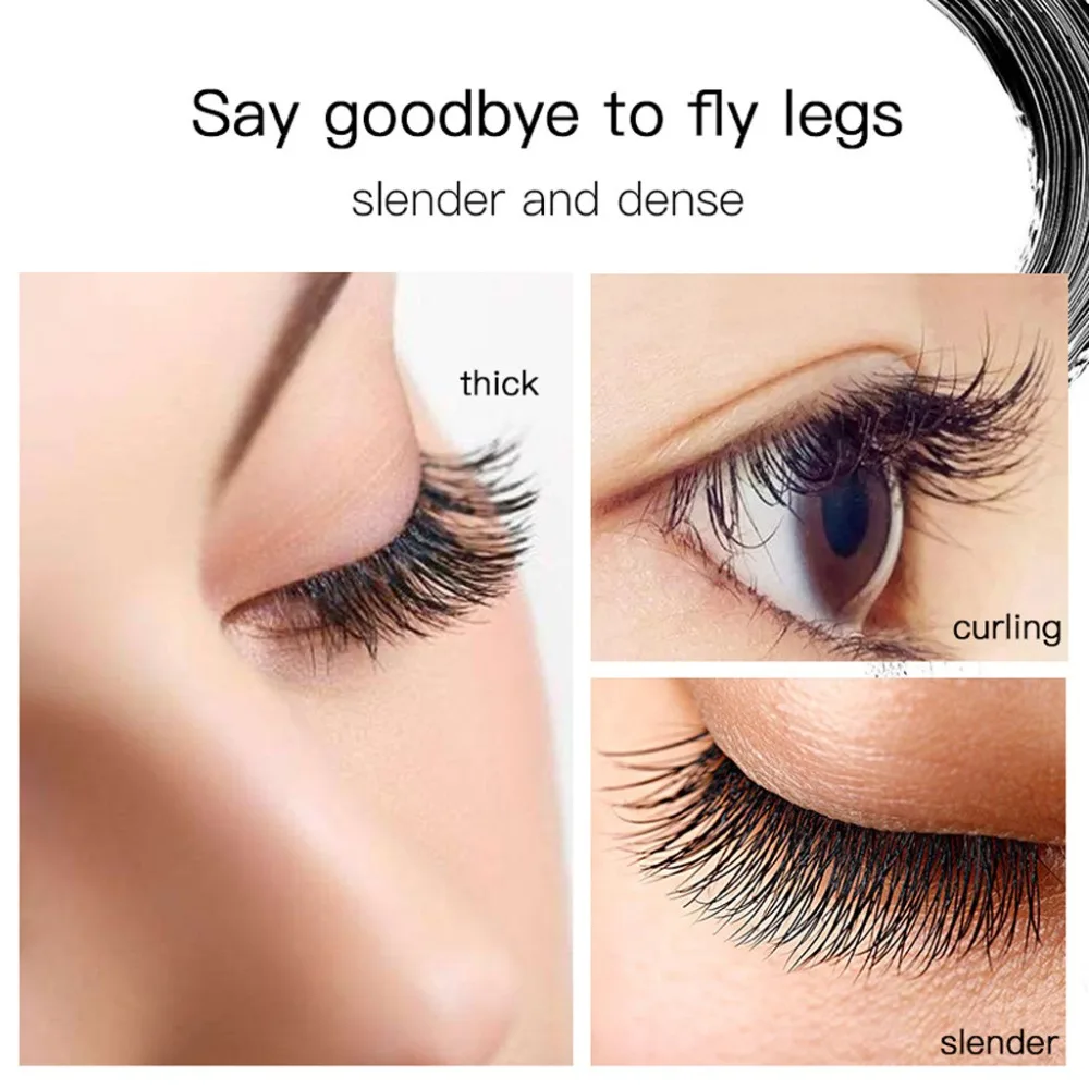 Черная Водостойкая тушь для ресниц удлиненная завивки высокое качество Mscara LD |