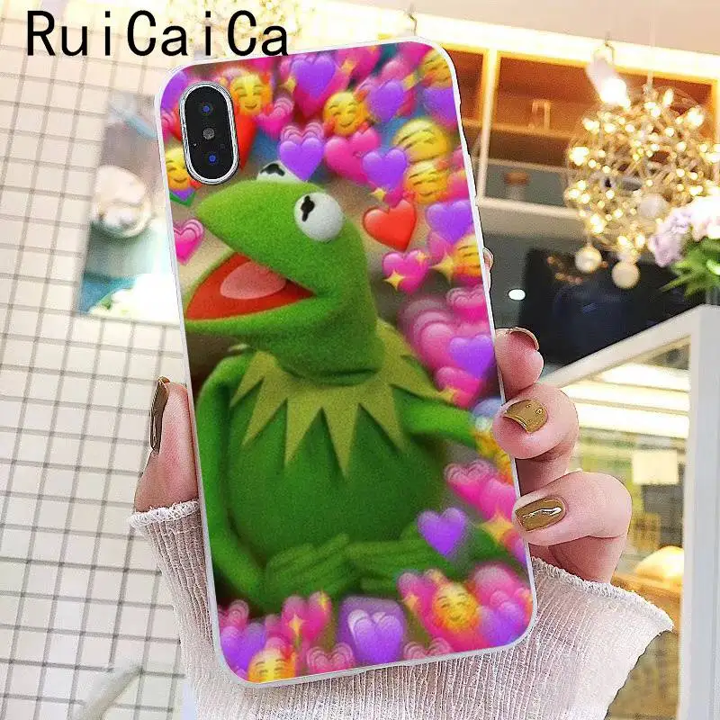 A8 Ruicaica Kermit зеленая лягушка Забавный Милый гей мягкий чехол для телефона из ТПУ чехол для iPhone X XS MAX 6 6s 7 7plus 8 8Plus 5 5S SE XR 10 - Цвет: A8