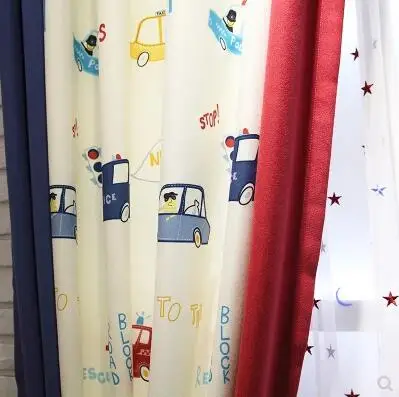 Curtain Детские шторы с бесплатной доставкой! 2 шт./лот высокого класса для мальчиков и девочек комнаты штора с мультипликационными мотивами - Цвет: Curtain