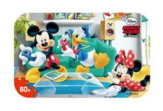 Cartoon Puzzle Disney Замороженные Стиль Мультфильм Деревянная игрушка-головоломка Микки Анна Эльза Винни Ариэль обучения, развивающие игрушки для детей подарок на день рождения деревянные игрушки головоломки игрушки развивающие - Цвет: Cartoon Puzzle