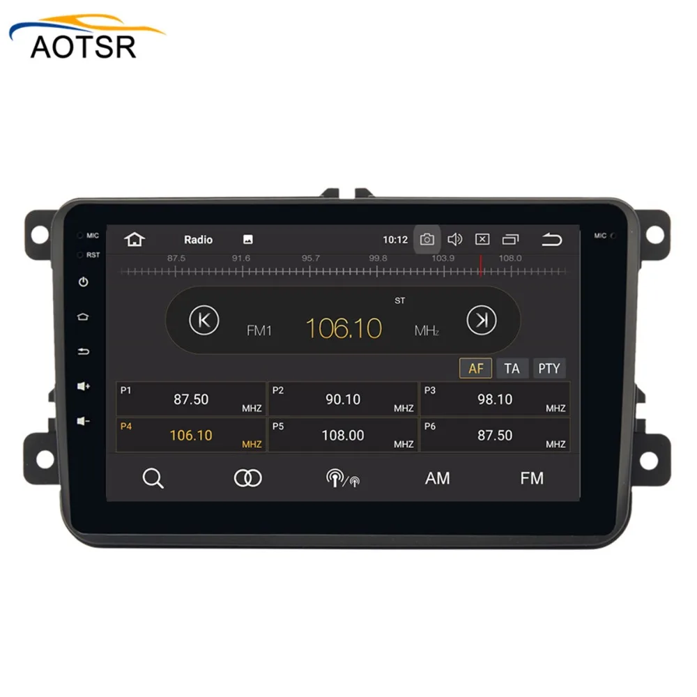 2 DIn автомобильный DVD 8 'HD для Фольксваген Поло MK5 2010 GOLF MK6 2003 2009 Android 0 octa coreWith GPS