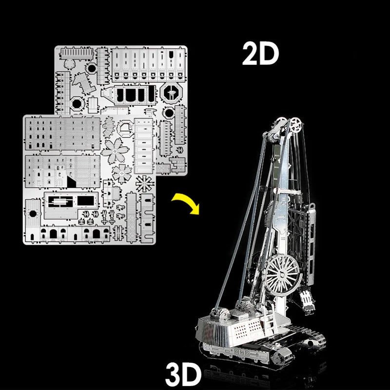 

3D Metal Assembled Model Simulation Adult Educational Toy Model Collection Souvenir Decorations I21134