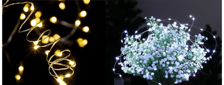 JULELYS 3 м 30 м USB гирлянда медная проволока гирлянды Рождественский светодиодный светильник украшение для спальни праздничные украшения для вечеринки, дня рождения