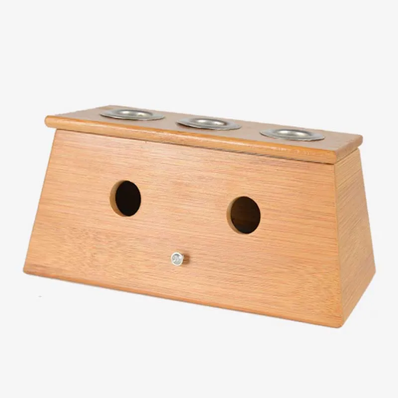 1 шт. Bamboo Moxa коробка для прижигания Акупунктура релаксационный ролик держатель ручки шеи рук акупунктурный