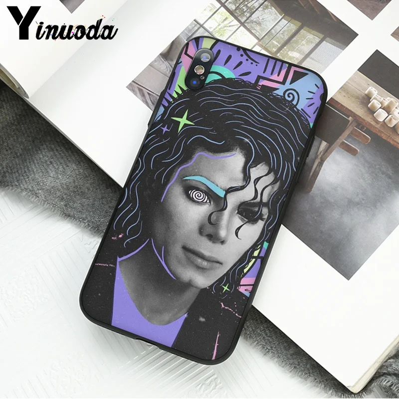 Yinuoda Майкл Джексон красочные милые аксессуары для телефонов Чехол для Apple iPhone 8 7 6 6S Plus X XS MAX 5 5S SE XR Чехол для мобильного телефона s