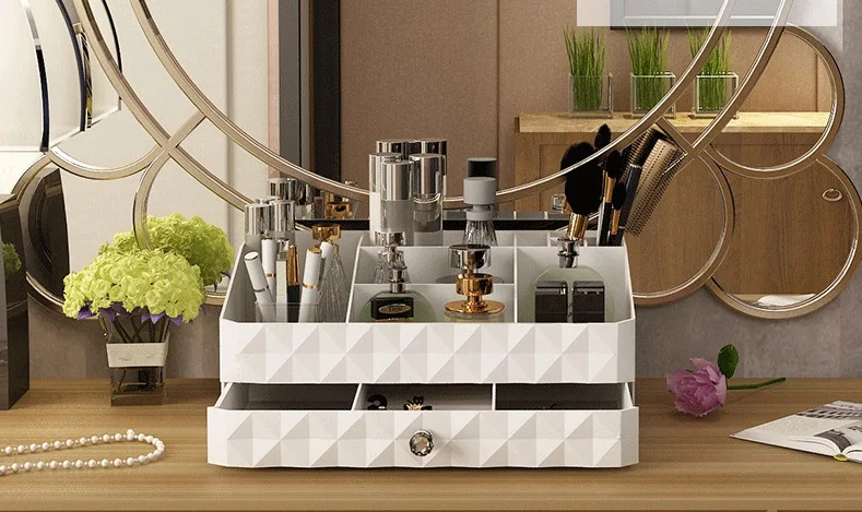 Высококачественная коробка для макияжа домашняя шкатулка чехол органайзер