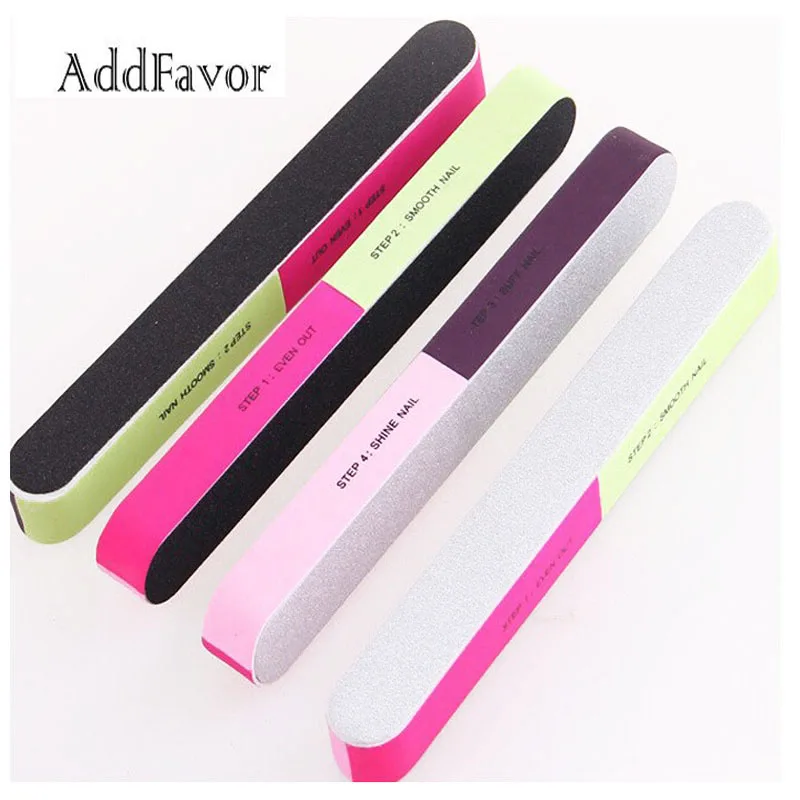 Addfavor 2Pcs Nail File Block Pedicure Manicure Buffing Sanding Polish Art Buffer Files Professional Beauty Tools |