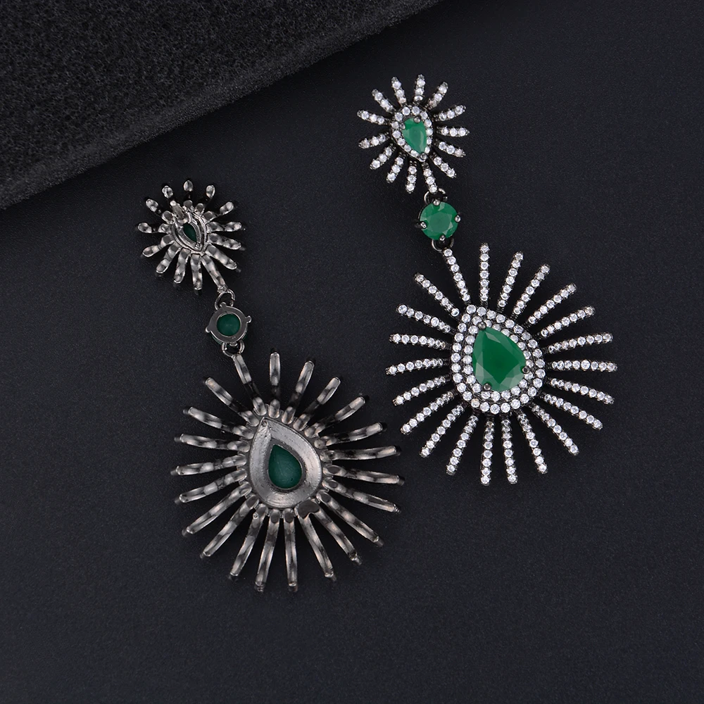 

SisCathy Bohemia Women Trendy Design Noble Symbol Waterdrop Pendant Earrings for Ladies Statement Drop Earring Female Party