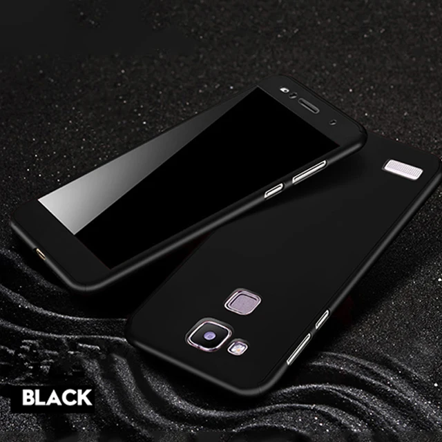 Black 360 градусов полный чехол для huawei mate 8 9 10 Pro противоударный жесткий чехол для huawei P9 P10 Plus P20 Lite Pro Funda Coque со стеклом - Цвет: Black