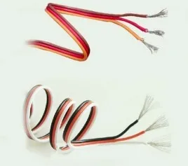 DIY Futaba / JR цветной 22 # 22AWG сервоудлинительный кабель/плоский кабель 1 м без