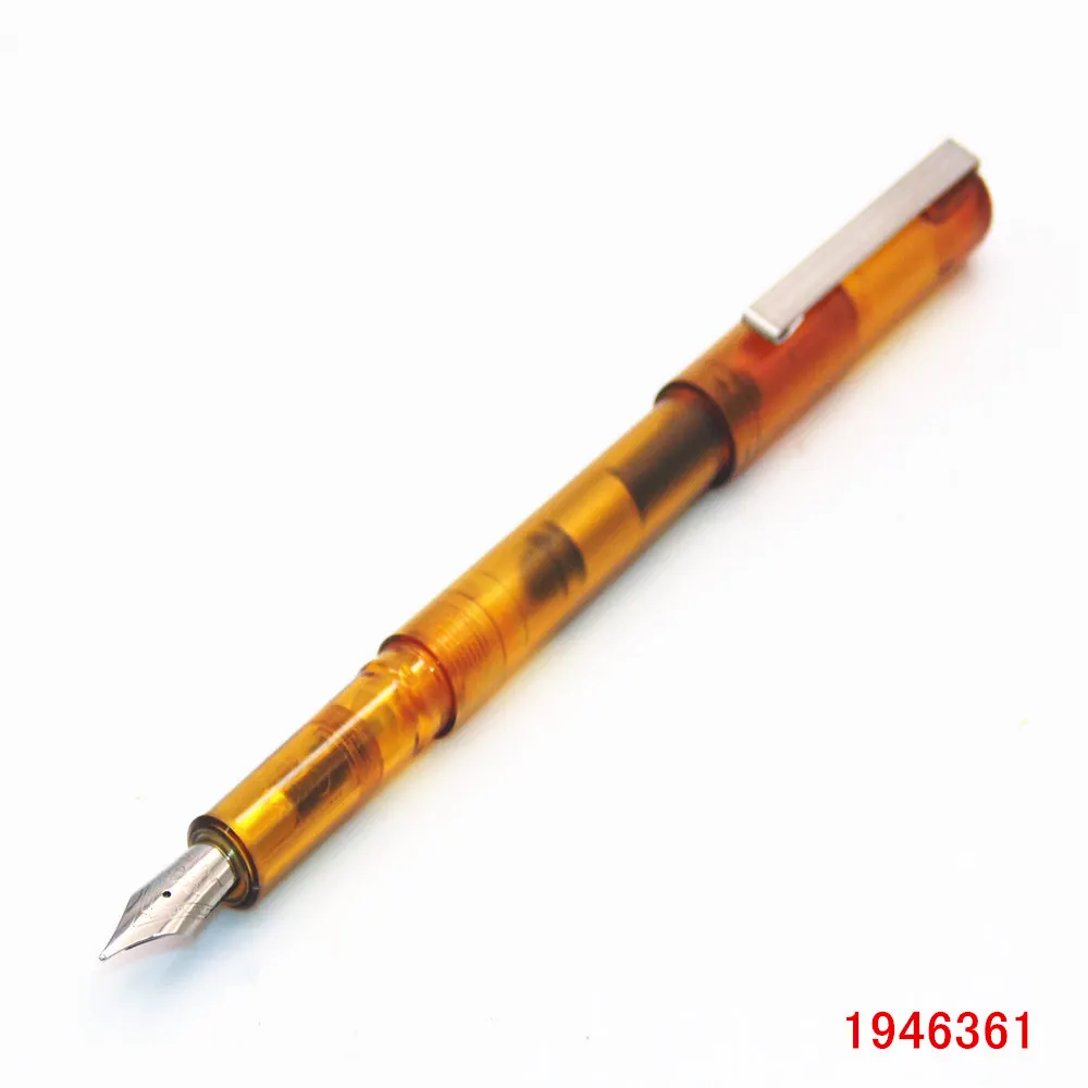 JINHAO 991 прозрачная перьевая ручка кофейного цвета новые студенческие Детские
