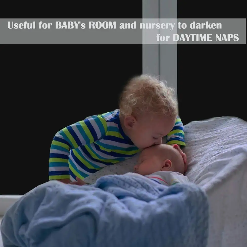 Funlife 90x100 см оконная затемненная виниловая самоклеящаяся матовая черная наклейка