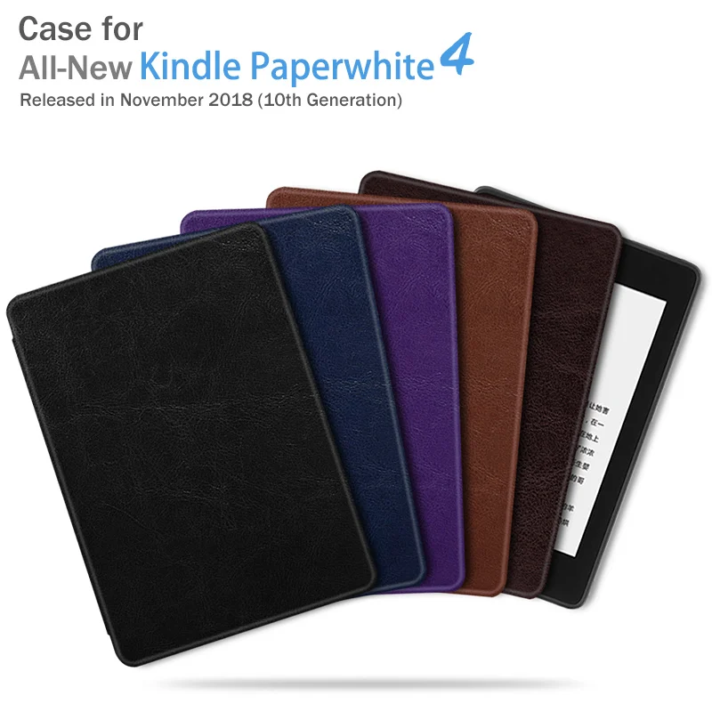 Легкий Чехол BOZHUORUI для всех new Kindle Paperwhite 10 го поколения (модель PQ94WIF) чехол из