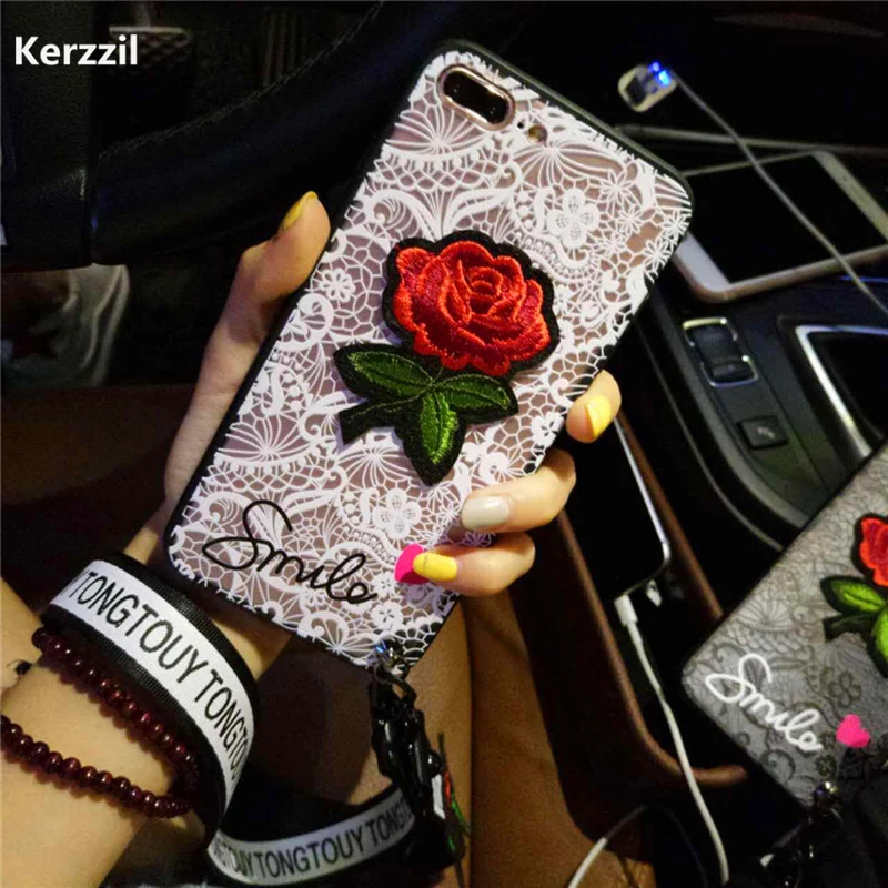 Чехол для телефона Kerzzil в стиле ретро с цветами розы iPhone 8 Plus прозрачная задняя
