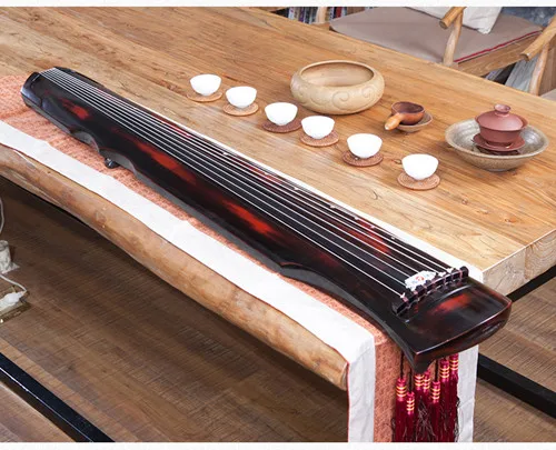Cinnabar guqin fu xi Тип Lyre китайские 7 струн старинный зистер музыкальные инструменты