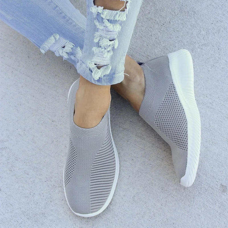 PUIMENTIUA/женские кроссовки мягкая прогулочная обувь Zapatos Mujer женская трикотажная