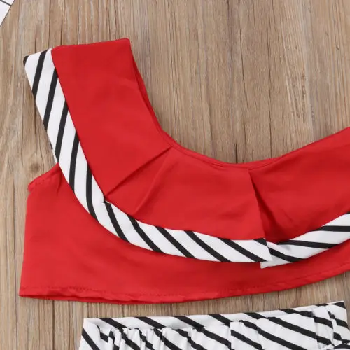 Новый модный костюм принцессы для маленьких девочек топ на бретельках с