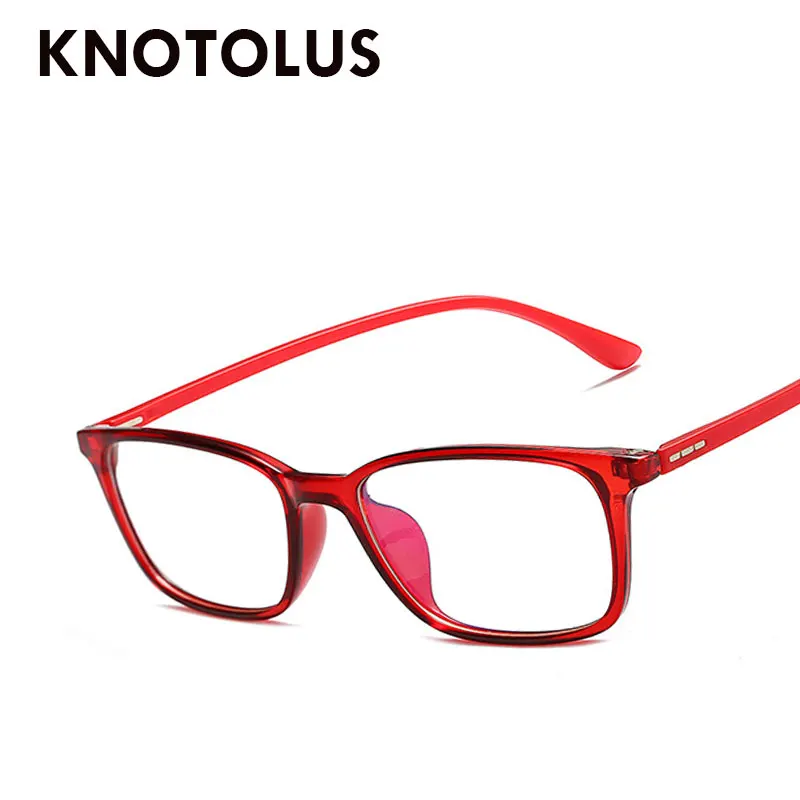 Knotolus Для женщин мужские очки для чтения черный красный TR90 ультра-легкий Ретро
