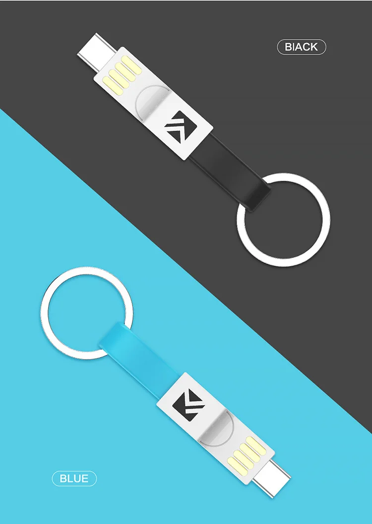 3 в 1 Мини брелок usb кабель Micro usb type C зарядка для айфона кабель usb type c кабель iphone для коннектор Lightning для iphone зарядное устройство для Android синхронизации данных зарядный плоский кабель Шнур
