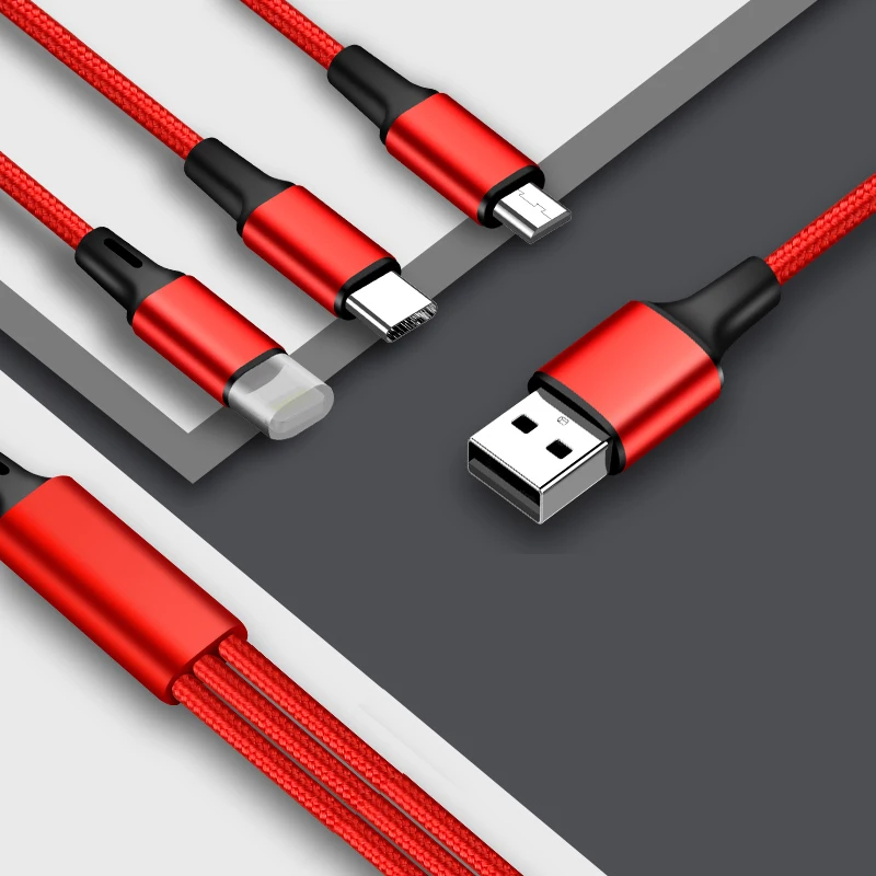 3 в 1 Micro usb type C кабель для зарядного устройства Мульти Usb порт несколько Usb кабель для зарядки Usbc кабели для мобильных телефонов для samsung