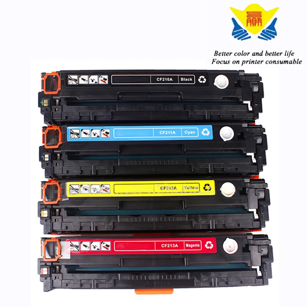 Совместимый картридж с тонером JIANYINGCHEN CF210A CF211A CF212A CF213A для HPs Color LaserJet PRO 200 M251|toner