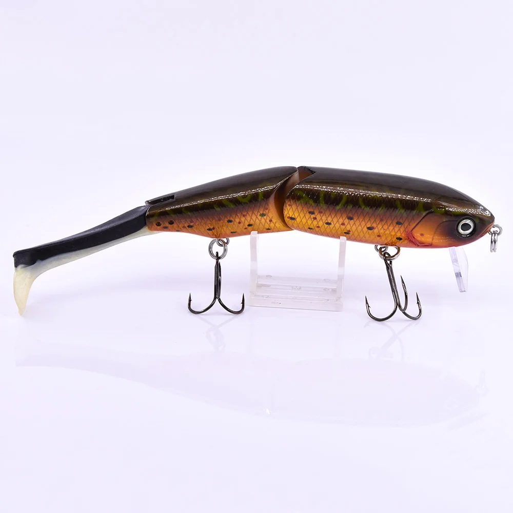 Woodn minnow WN02 Makebass 9,84 дюйма/1,59 унций мульти-шарнирные рыболовные приманки-Воблеры кренкбейт гольян твердая приманка Pesca carnada для профессиональных рыболовов - Цвет: Woodn minnow WN02