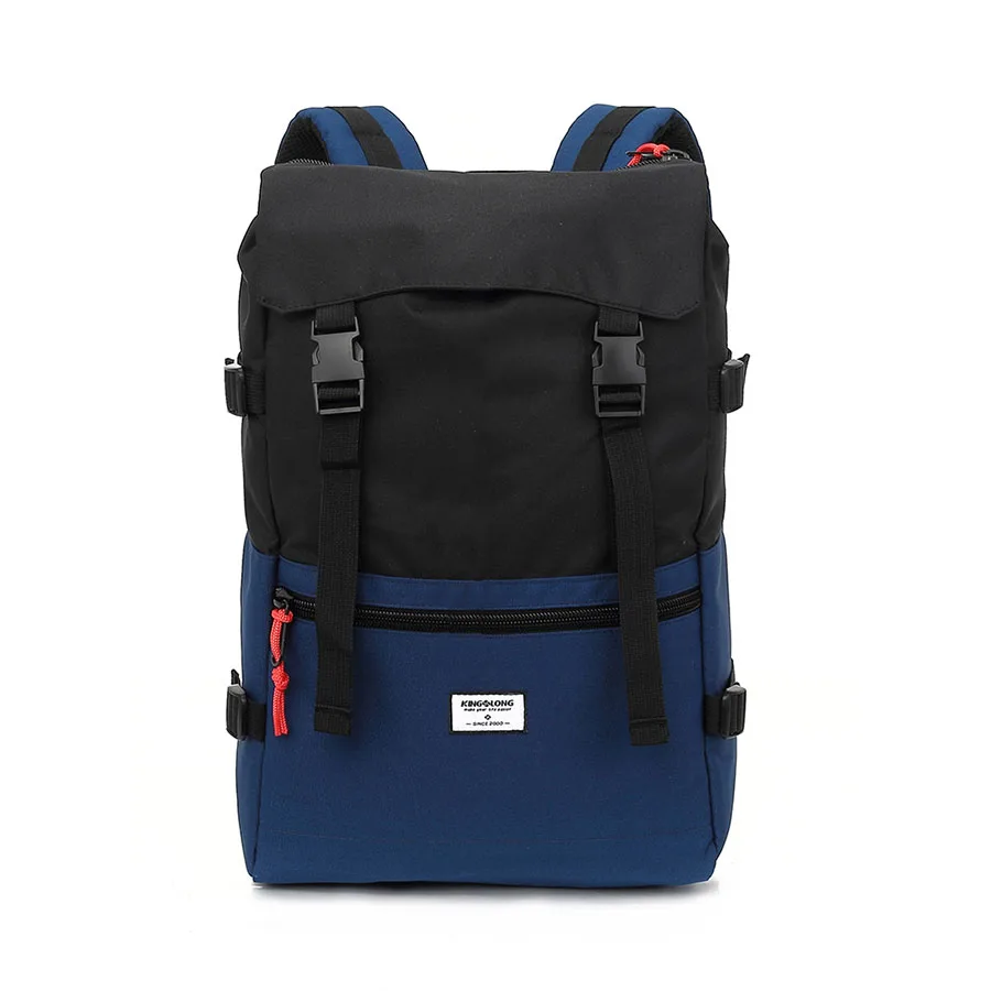 black n blue Kingslong путешествия Для мужчин рюкзак Водонепроницаемый drawstring сумка Америка Рюкзак для ноутбука мужской большой Ёмкость Сумка для подростков#53 - Цвет: black n blue