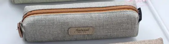 Light Grey Чехол для карандашей в японском стиле, простой креативный, вместительный, Одноцветный, 1 шт - Color: Light Grey