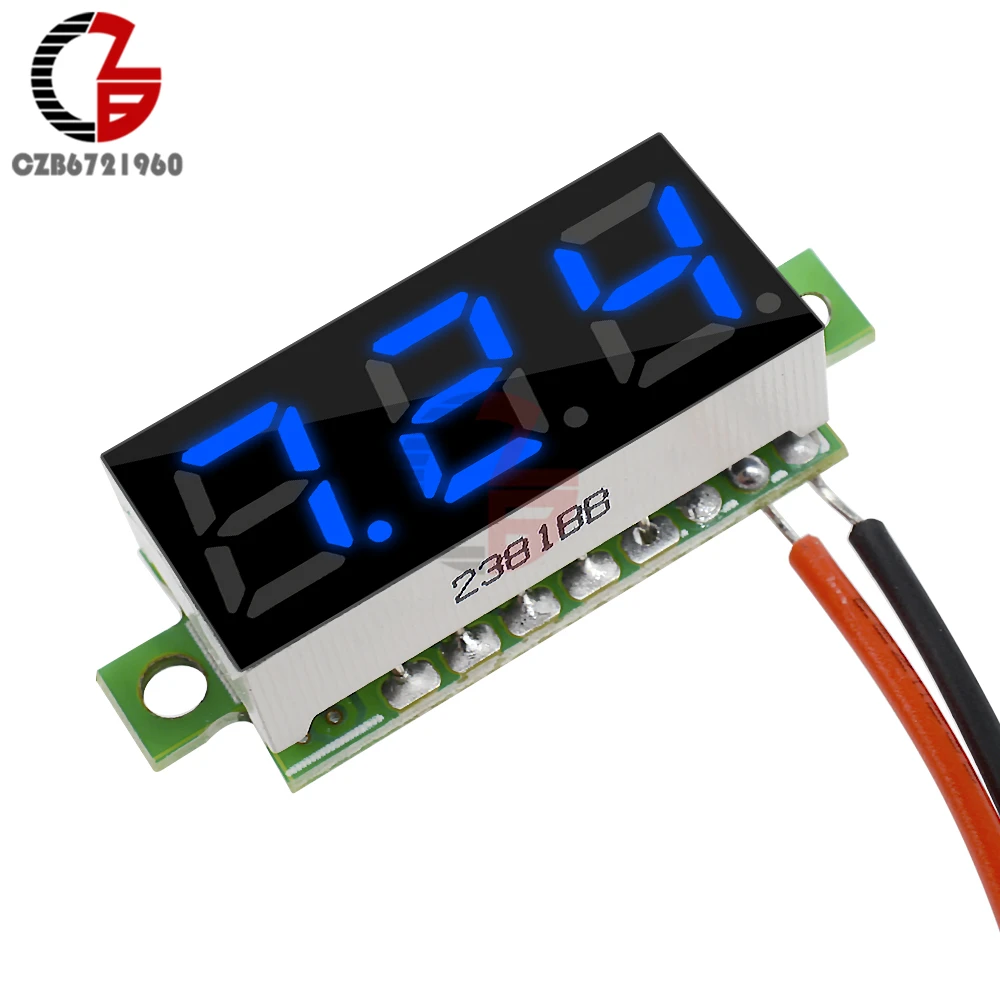 Цифровой мини вольтметр с ЖК дисплеем 2 5 30 в 0 28 дюйма|mini digital|wire wiredetector voltage |