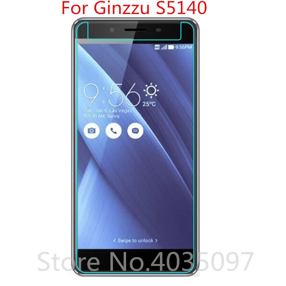 2 шт. для Ginzzu S5140 Закаленное стекло Защитная стеклянная пленка Взрывозащищенная