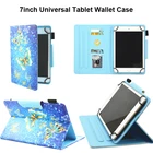 7-дюймовый универсальный чехол-кошелек для планшета, чехол с кардхолдером для samsung galaxy tab 7, для acer 7,0 дюйма, защитный чехол-книжка с подставкой, coque
