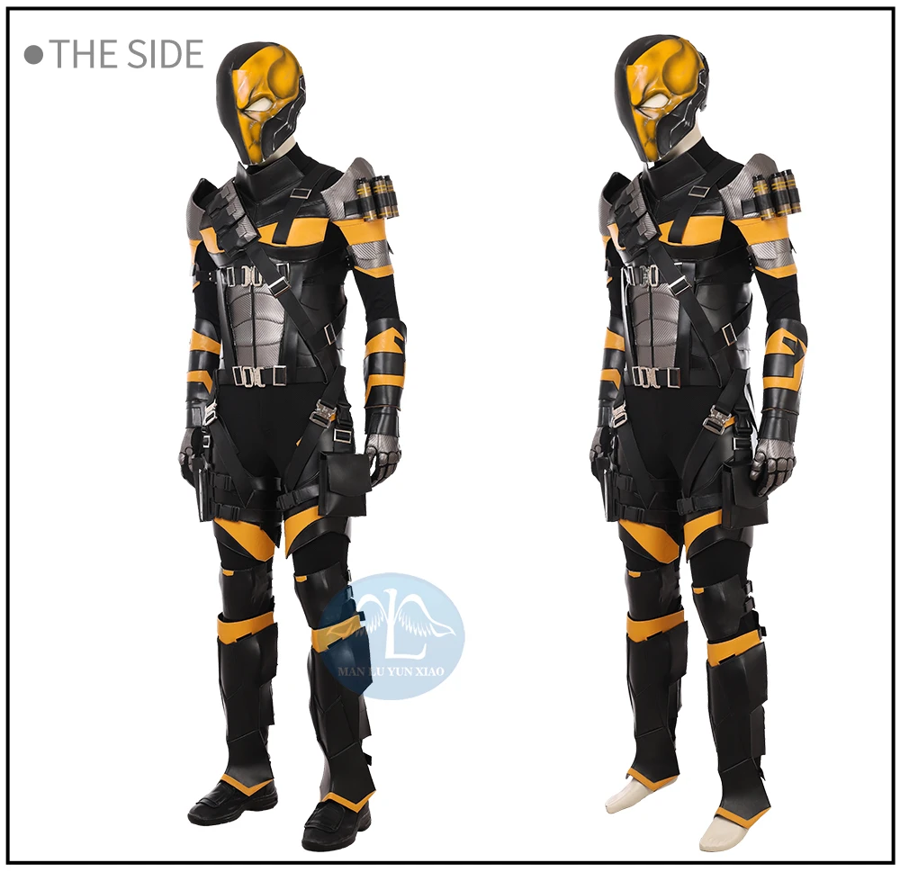 DC супер злодей Deathstroke Косплей Костюм мужской Slade Joseph Wilson Косплей Костюм Хэллоуин люкс взрослый костюм на заказ