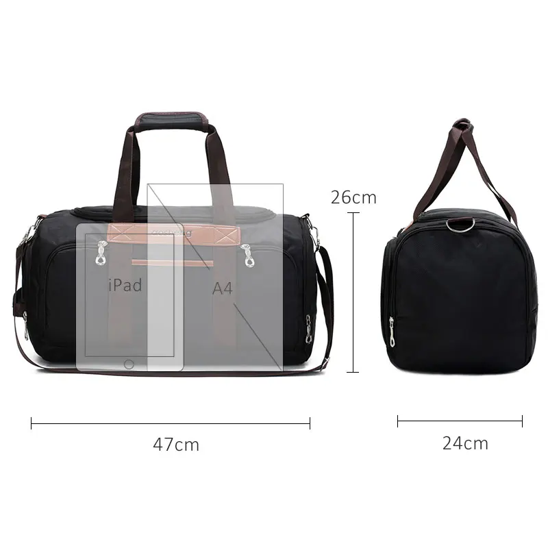 Ограниченная партия Мужская холщовая спортивная сумка для тренажерного зала