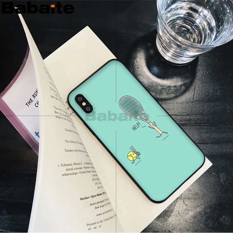 1 Babaite спорта тенниса рукоделие принт рисунок телефона чехол для Apple iPhone 8 7 6 6S Plus X XS MAX 5 5S SE XR чехол - Цвет: 1