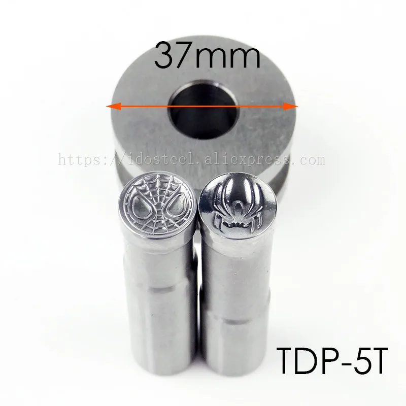 TDP-5T 10 мм Паук молоко таблетки штампы 3D удар пресс-форма конфеты штамповки штампы Пользовательский логотип кальция таблетки удар таблетки пресс руководство штампа - Цвет: TDP-5T