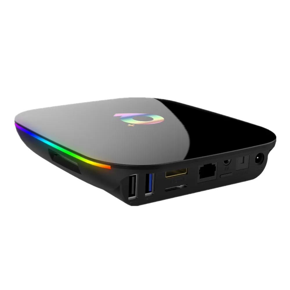 ТВ-приставка Q Plus Android 9 0 4 ядра + 32/64 ГБ USB3.0 6K 2 ГГц Wi-Fi Google Play Store | Электроника