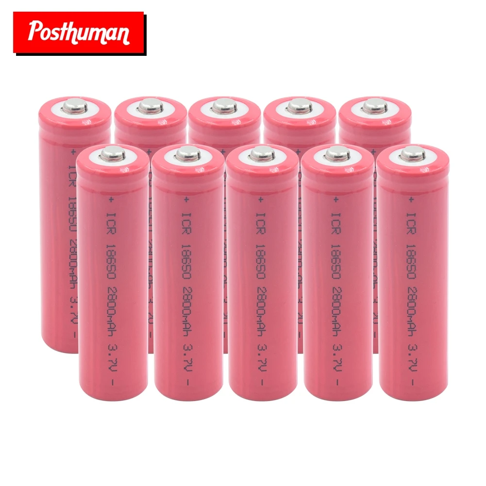 18650 аккумулятор 3,7 V 2800mAh перезаряжаемый литиевый аккумулятор с непрерывным разрядом, электронный Аккумулятор для фонарика, фонарь, игрушка