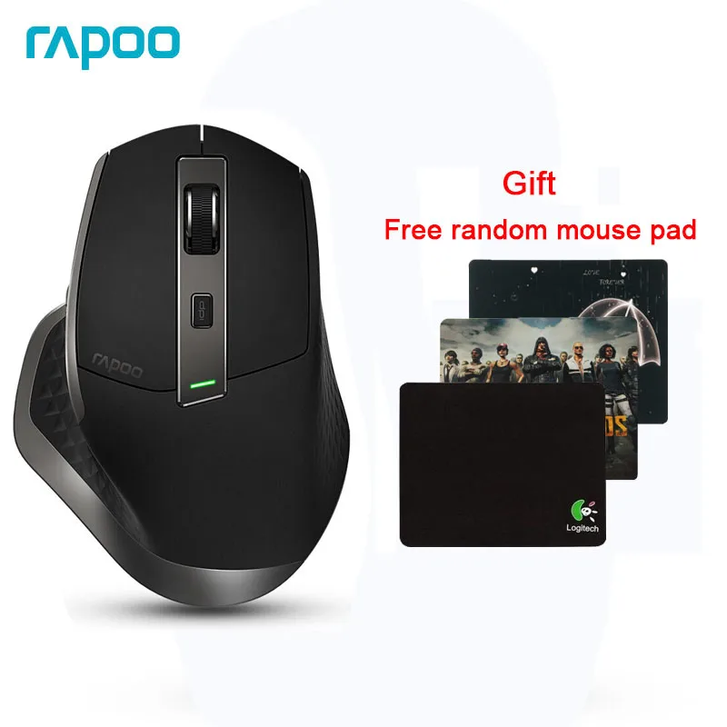 Rapoo MT750 многомодовая беспроводная мышь Bluetooth переключатель мыши между 3 0/4 0 и 2 4G