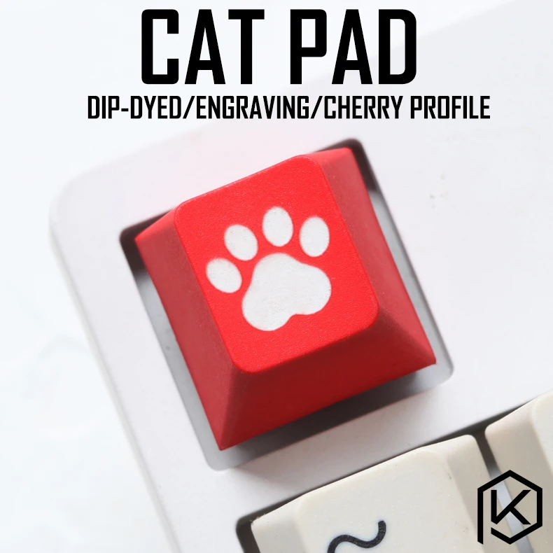 

Колпачок для механической клавиатуры cat pad r1 1x, черный, красный, синий
