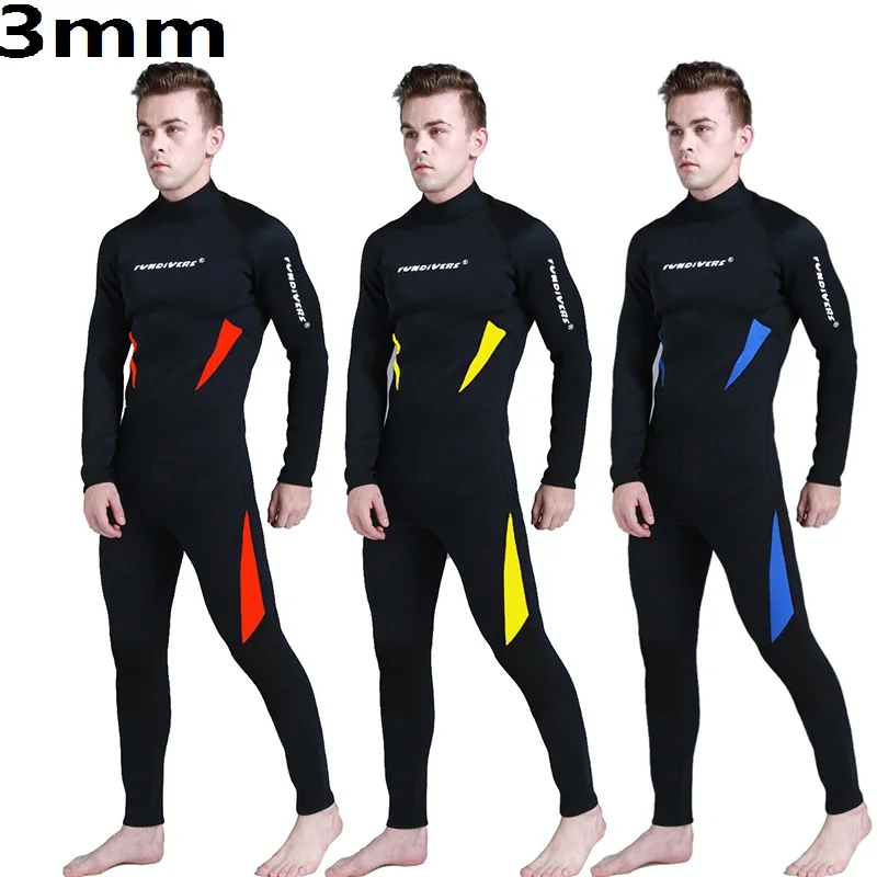 Для мужчин неопрена 3 мм костюм для дайвинга подводной охоты гидрокостюм