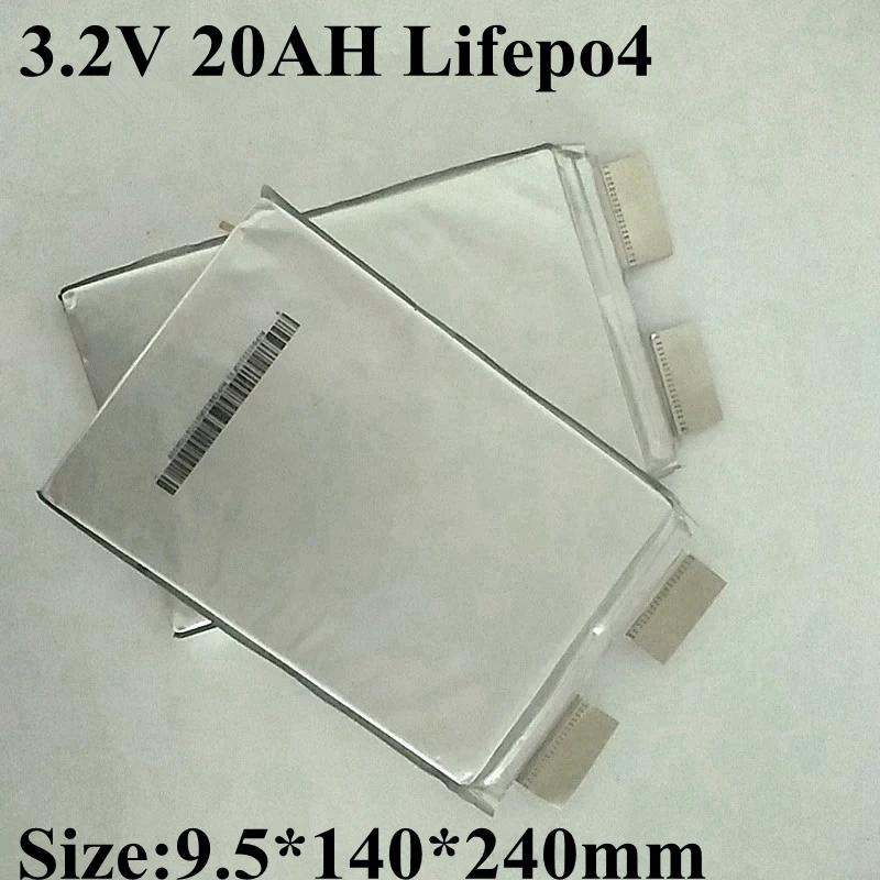 Фото 8 шт. акция 3 2 в Lifepo4 20 Ач батареи высокой 100 А для солнечной Diy батарея гольф-мобиля