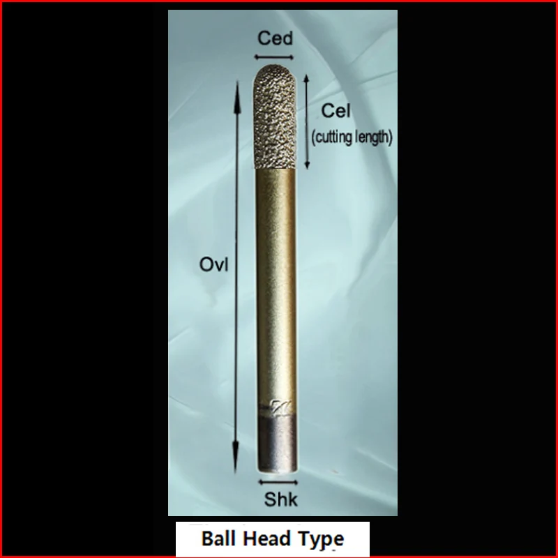 Вакуумная пайка алмазного инструмента сферический концевой фреза для