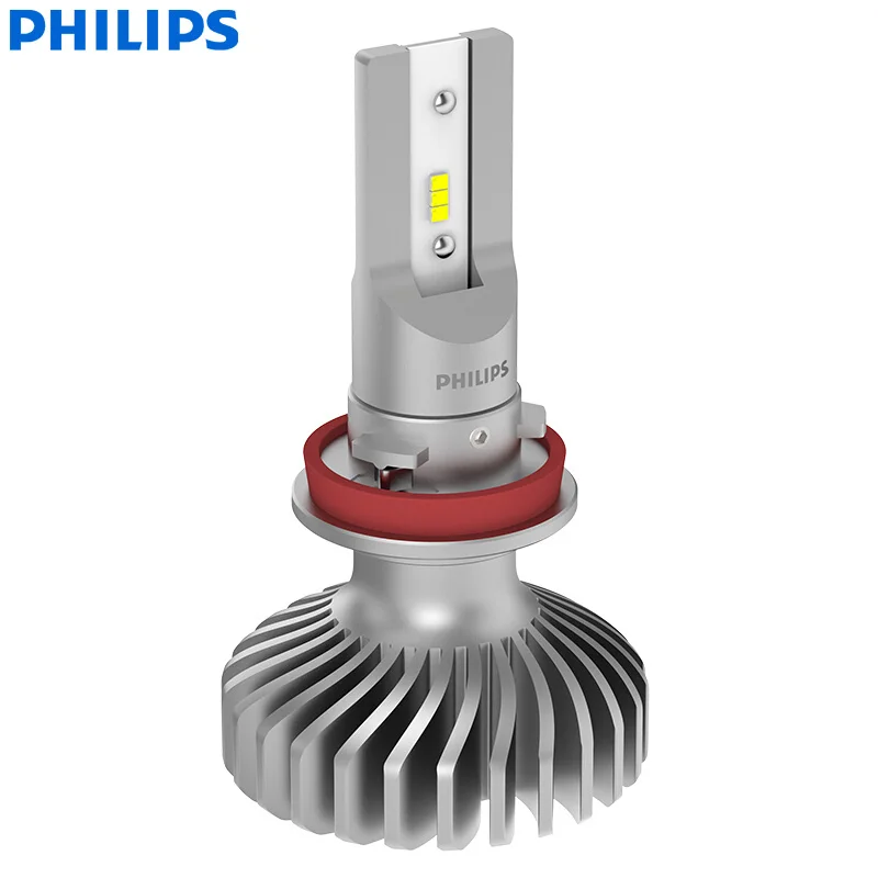 Philips X-treme Ultinon светодиодный H11 12V 11362XUX2 6000K яркий Автомобильный светодиодный фонарь Авто HL лампа луч+ 200% более яркий(двойная упаковка