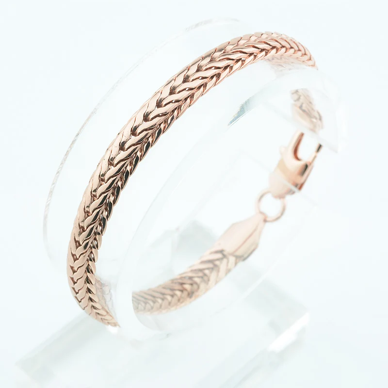 1 шт Новое поступление мужские женские девушки розовое золото цвет браслет