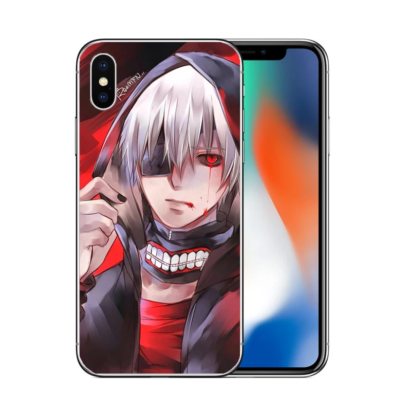 Японский аниме Токийский Гуль Япония Силиконовый ТПУ чехол для телефона iphone 6 6S 7 8