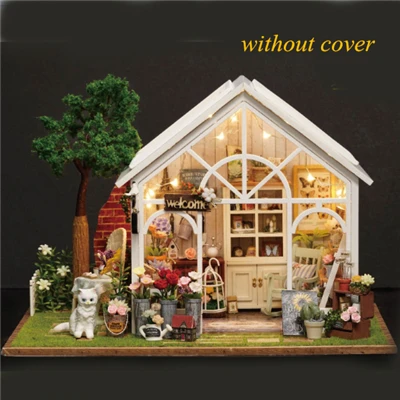 without cover Красивая солнечная музыкальная шкатулка для теплицы, обучающая игрушка, музыкальная шкатулка, сделанная из дерева, подарок ручной работы для подружки, украшение дома - Цвет: without cover