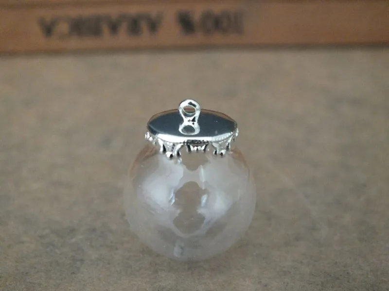 Бесплатная Доставка! Стеклянная подвеска в виде флакона диаметром 20x12 мм